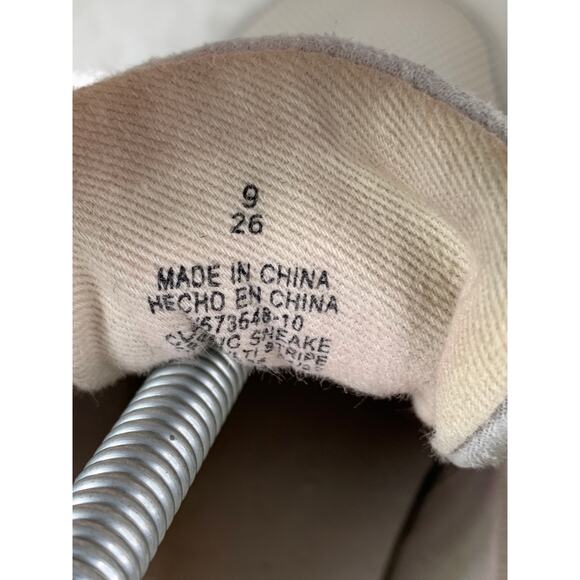 Old Navy Women’s Classic Sneakers White Gray Size 9 Casual Shoes - Picture 9 of 10